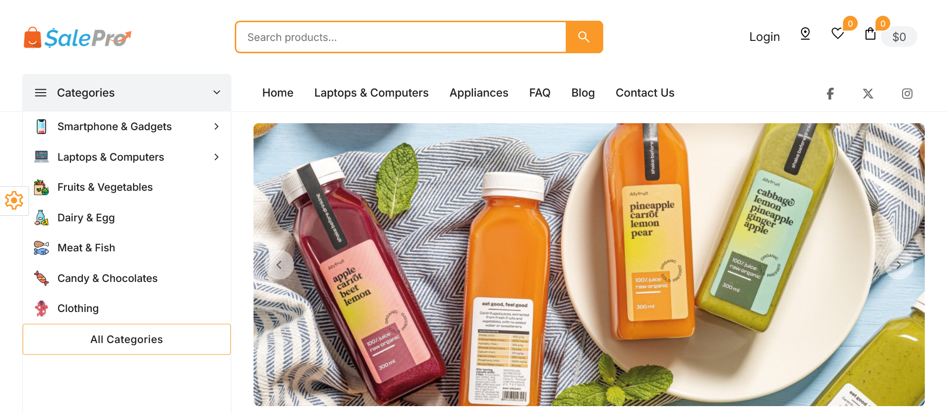 eCommerce add-on for SalePro POS, inventory management app